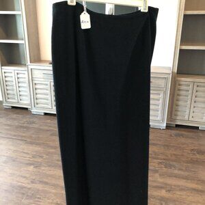BLACK LONG SKIRT MADE BY KASPER SIZE 6